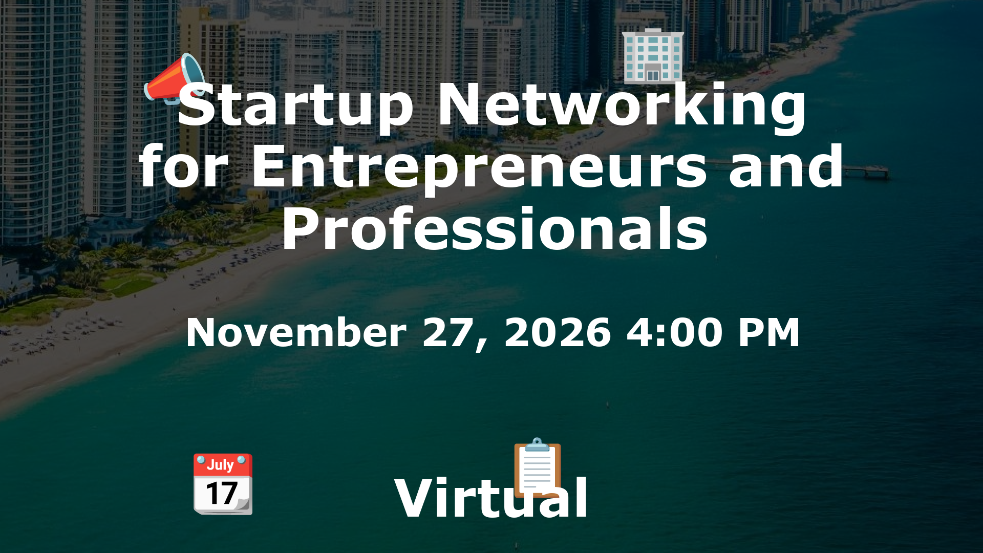 Startup Networking for Entrepreneurs and Professionals event image